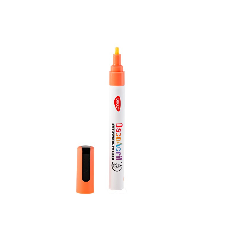 Marker acrilic, portocaliu fluorescent, DACO